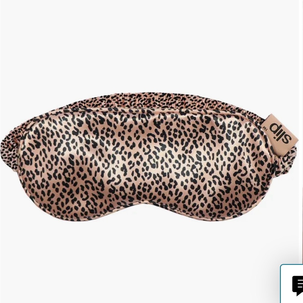 Slip‎ Silk Sleep Mask in Leopard  Print, Rose Gold - Picture 4 of 8